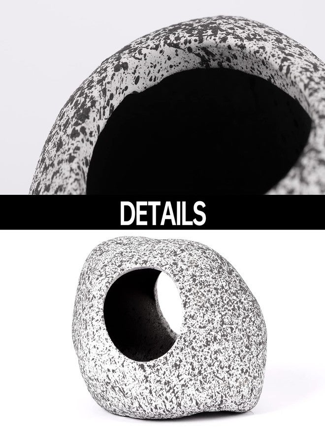 KABUDA 3 Pieces Rock Aquarium Decorations, Stackable Cave Aquarium Decor, Betta Fish Tank Accessories Hideout Hidden Stones Ornaments, Fish Rock House Hideaway Tunnel Fish Cave for Aquarium Shrimp Cichlid - Image 5